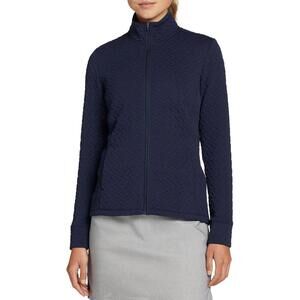 Walter Hagen Women's Texture Full-Zip Golf Jacket, XS, Navy Blue